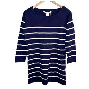 La Blanca Womens Yacht Club Boat Neck Dress Swim Cover up XSmall Indigo